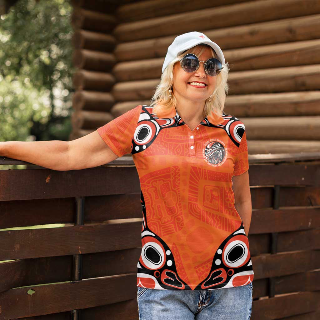 Awareness for Indigenous Orange Day Women Polo Shirt Kindness and Equality - Wonder Print Shop