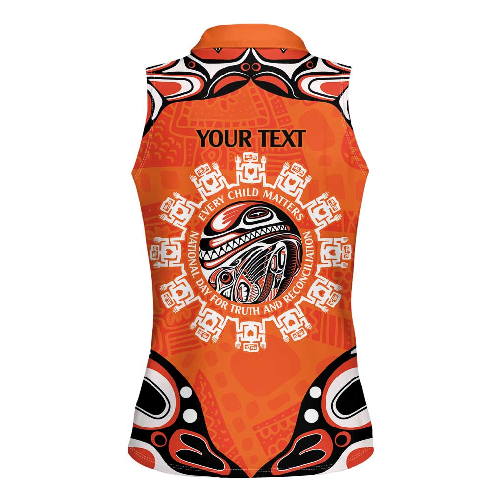 Awareness for Indigenous Orange Day Women Sleeveless Polo Shirt Kindness and Equality - Wonder Print Shop