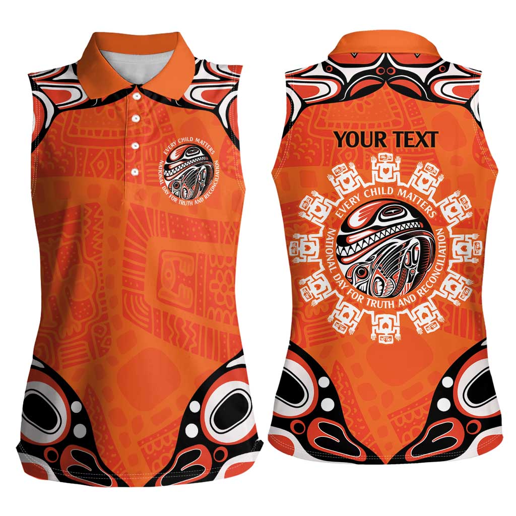 Awareness for Indigenous Orange Day Women Sleeveless Polo Shirt Kindness and Equality - Wonder Print Shop
