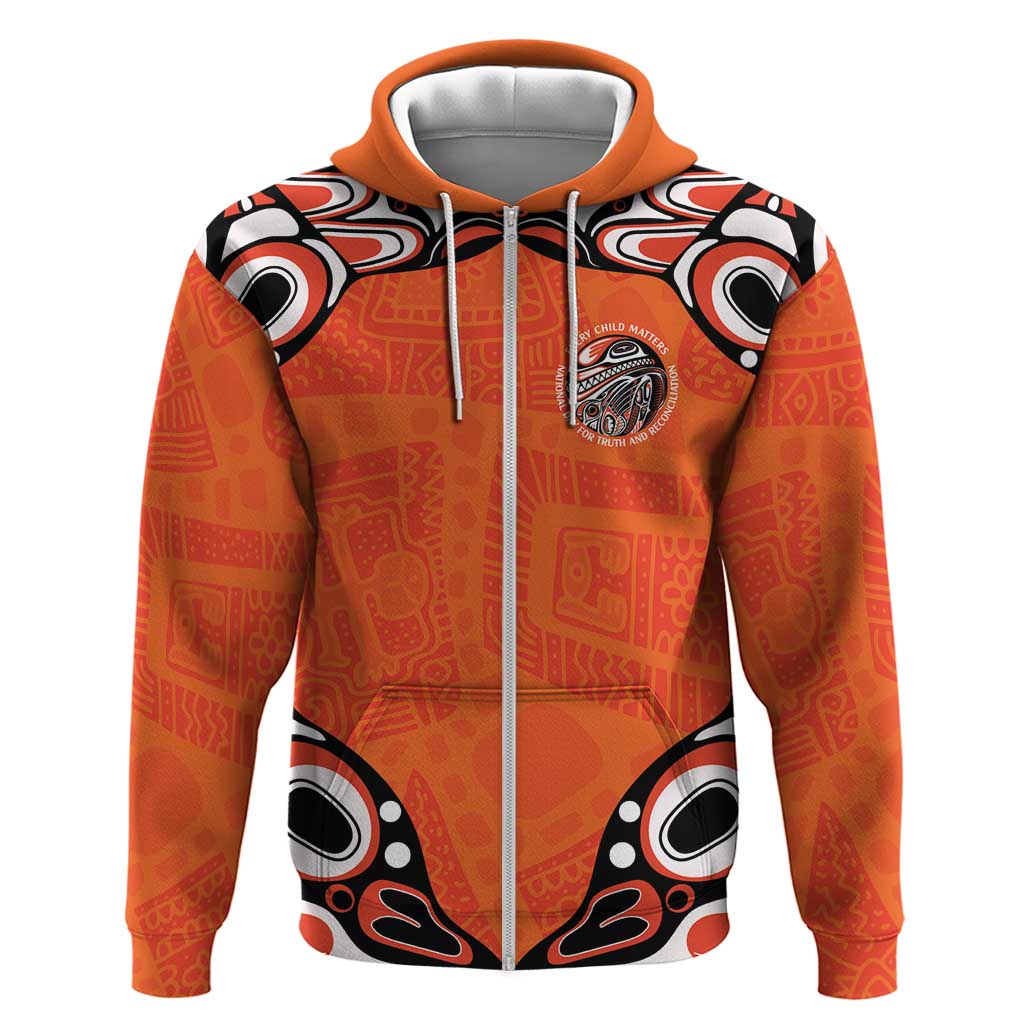 Awareness for Indigenous Orange Day Zip Hoodie Kindness and Equality - Wonder Print Shop