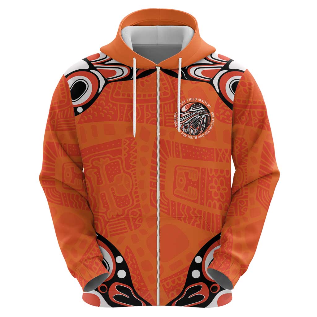 Awareness for Indigenous Orange Day Zip Hoodie Kindness and Equality - Wonder Print Shop