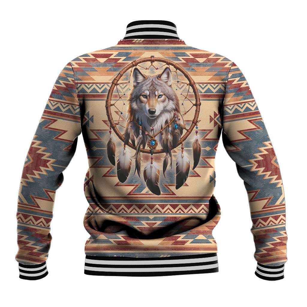 Indigenous Peoples Day Baseball Jacket Native American Dream Catcher Wolf Tribal-inspired - Wonder Print Shop