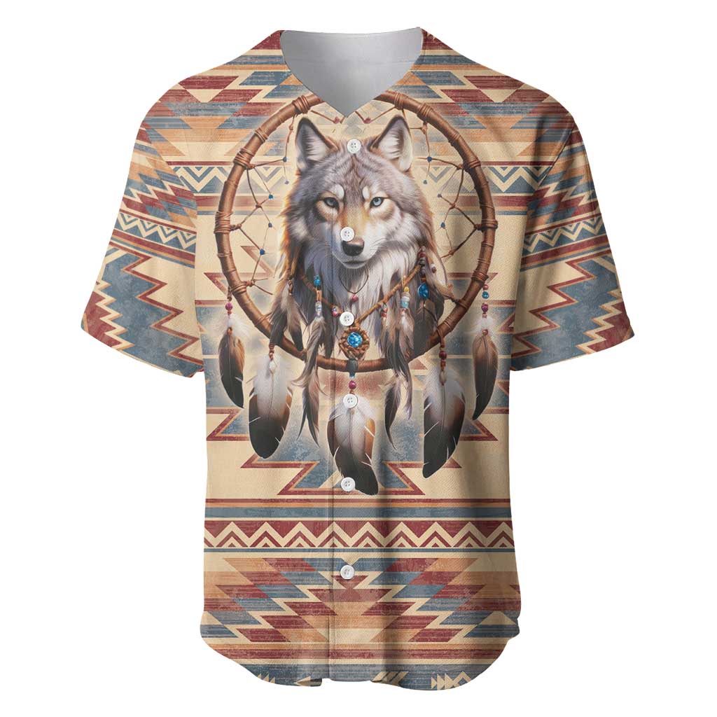 Indigenous Peoples Day Baseball Jersey Native American Dream Catcher Wolf Tribal-inspired - Wonder Print Shop