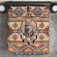 Indigenous Peoples Day Bedding Set Native American Dream Catcher Wolf Tribal-inspired - Wonder Print Shop