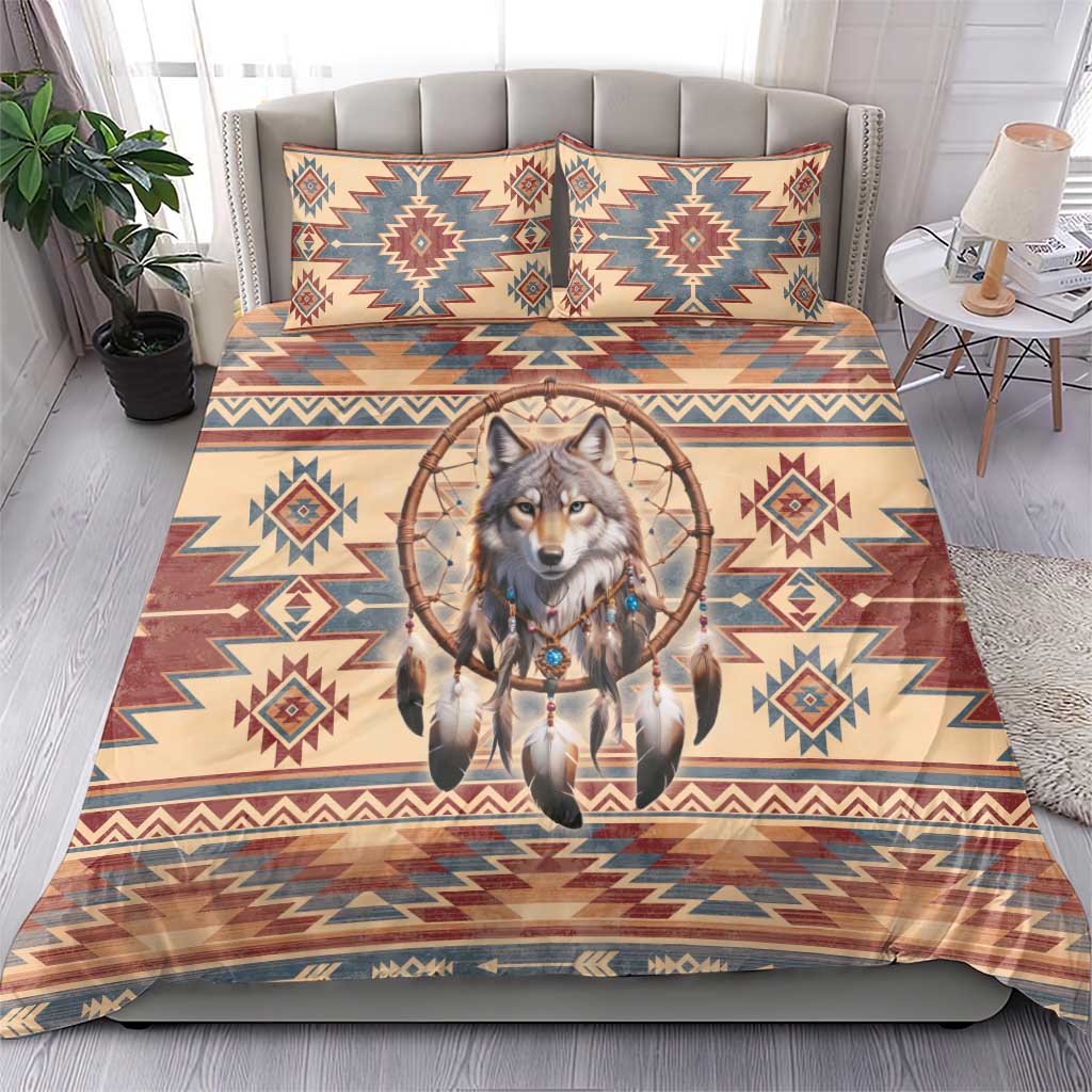 Indigenous Peoples Day Bedding Set Native American Dream Catcher Wolf Tribal-inspired - Wonder Print Shop