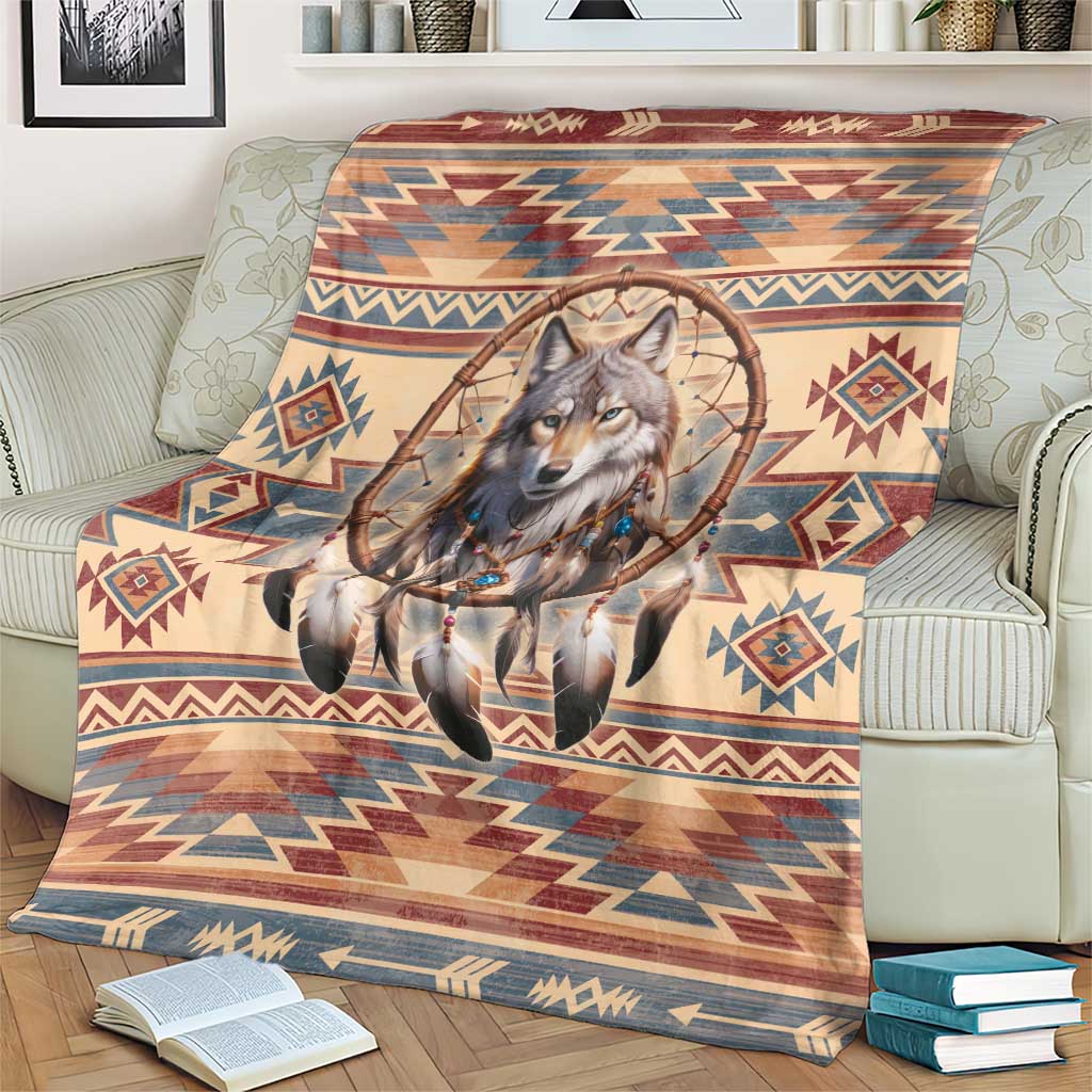 Indigenous Peoples Day Blanket Native American Dream Catcher Wolf Tribal-inspired - Wonder Print Shop