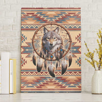 Indigenous Peoples Day Canvas Wall Art Native American Dream Catcher Wolf Tribal-inspired - Wonder Print Shop