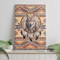 Indigenous Peoples Day Canvas Wall Art Native American Dream Catcher Wolf Tribal-inspired - Wonder Print Shop
