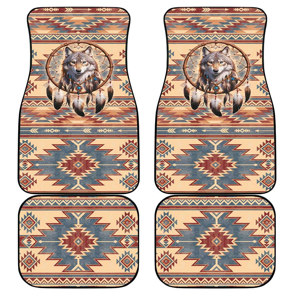 Indigenous Peoples Day Car Mats Native American Dream Catcher Wolf Tribal-inspired - Wonder Print Shop