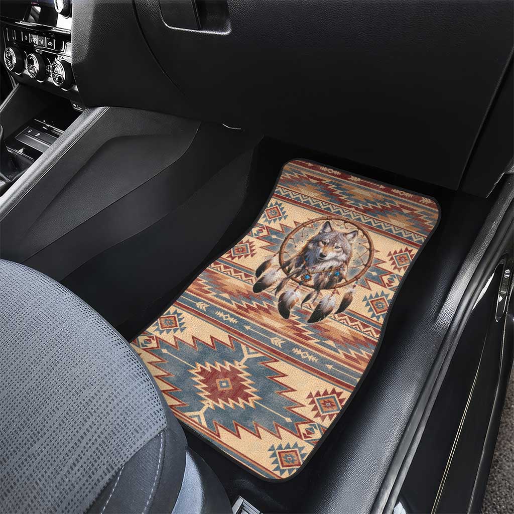Indigenous Peoples Day Car Mats Native American Dream Catcher Wolf Tribal-inspired - Wonder Print Shop