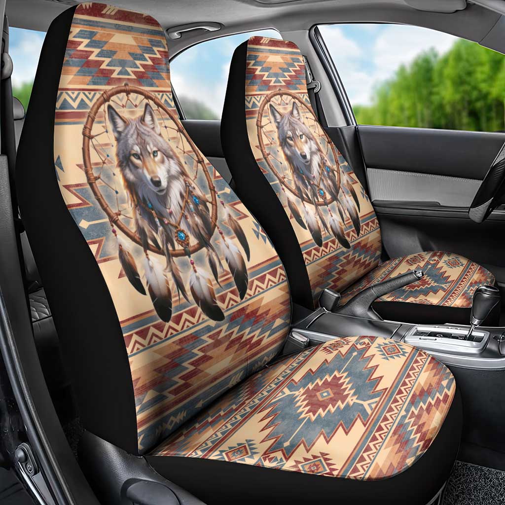 Indigenous Peoples Day Car Seat Cover Native American Dream Catcher Wolf Tribal-inspired - Wonder Print Shop