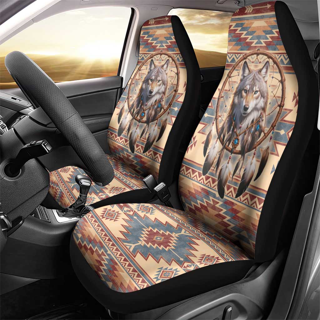 Indigenous Peoples Day Car Seat Cover Native American Dream Catcher Wolf Tribal-inspired - Wonder Print Shop