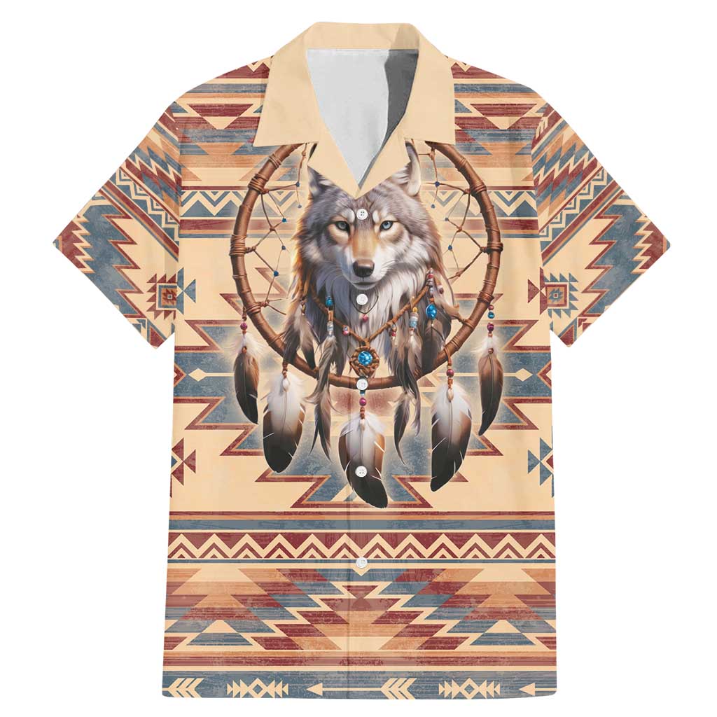 Indigenous Peoples Day Family Matching Mermaid Dress and Hawaiian Shirt Native American Dream Catcher Wolf Tribal-inspired - Wonder Print Shop