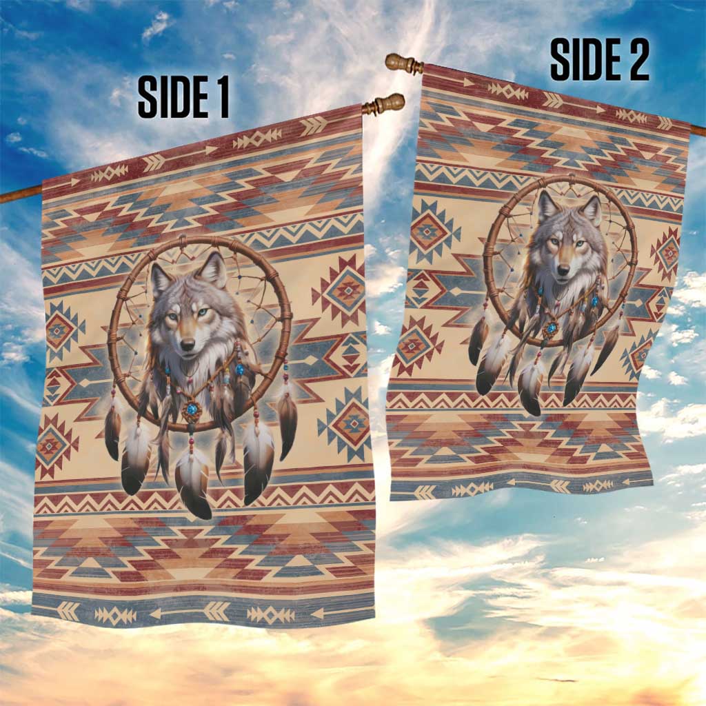 Indigenous Peoples Day Garden Flag Native American Dream Catcher Wolf Tribal-inspired - Wonder Print Shop