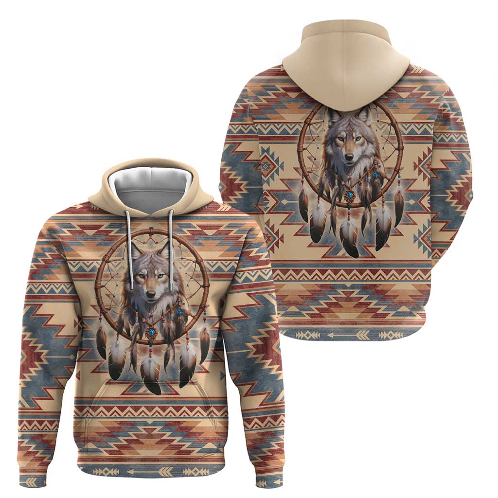 Indigenous Peoples Day Hoodie Native American Dream Catcher Wolf Tribal-inspired - Wonder Print Shop