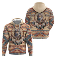Indigenous Peoples Day Hoodie Native American Dream Catcher Wolf Tribal-inspired - Wonder Print Shop