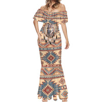 Indigenous Peoples Day Mermaid Dress Native American Dream Catcher Wolf Tribal-inspired - Wonder Print Shop