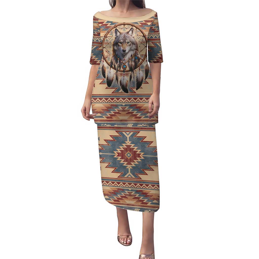 Indigenous Peoples Day Puletasi Native American Dream Catcher Wolf Tribal-inspired - Wonder Print Shop