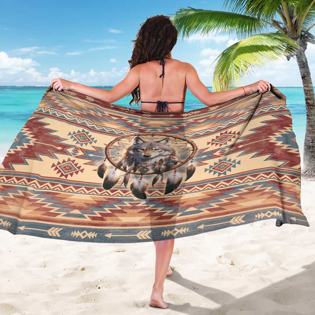 Indigenous Peoples Day Sarong Native American Dream Catcher Wolf Tribal-inspired - Wonder Print Shop