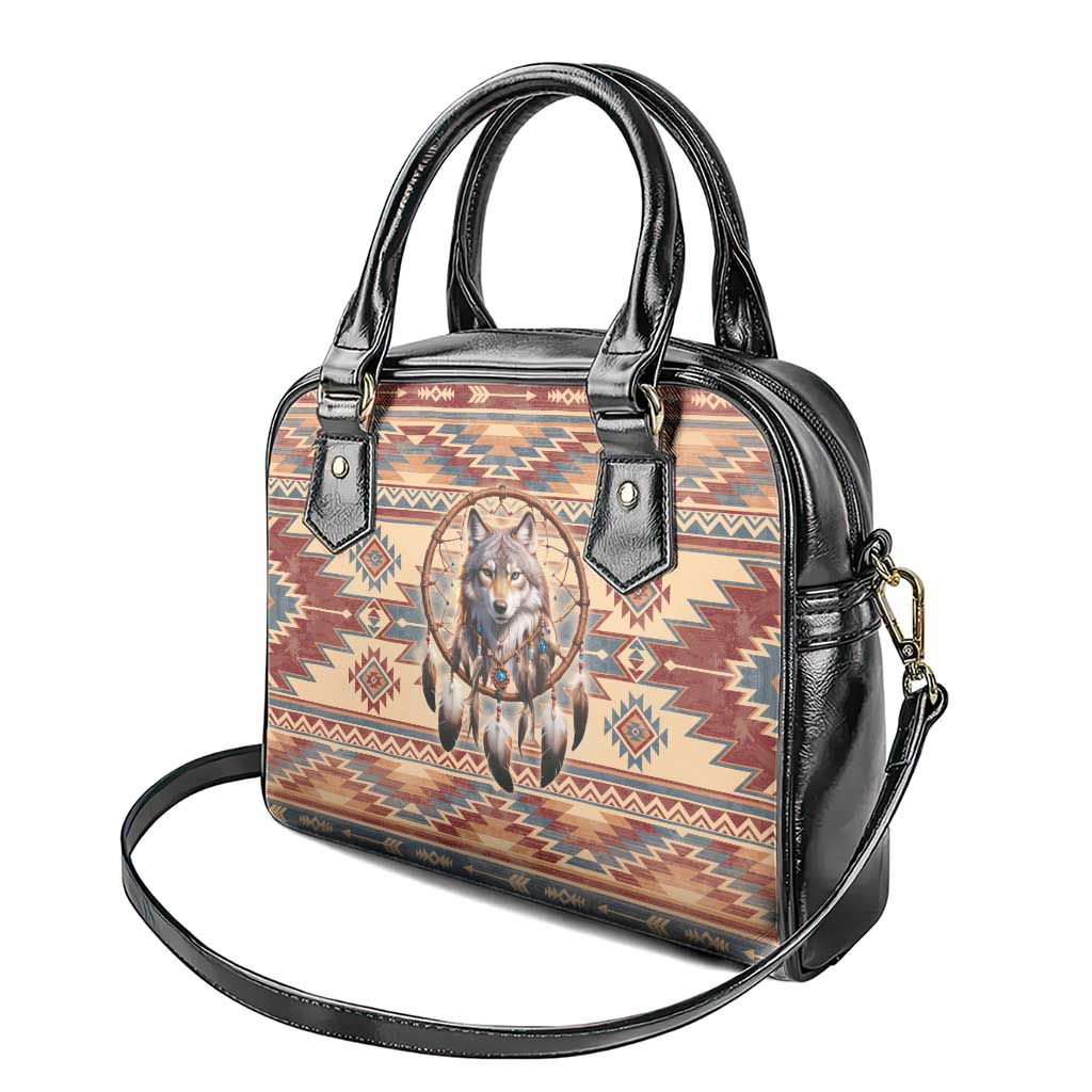 Indigenous Peoples Day Shoulder Handbag Native American Dream Catcher Wolf Tribal-inspired - Wonder Print Shop