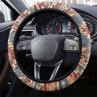 Indigenous Peoples Day Steering Wheel Cover Native American Dream Catcher Wolf Tribal-inspired - Wonder Print Shop