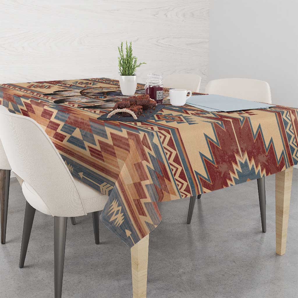 Indigenous Peoples Day Tablecloth Native American Dream Catcher Wolf Tribal-inspired - Wonder Print Shop