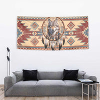 Indigenous Peoples Day Tapestry Native American Dream Catcher Wolf Tribal-inspired - Wonder Print Shop