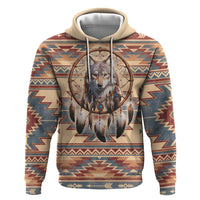Indigenous Peoples Day Zip Hoodie Native American Dream Catcher Wolf Tribal-inspired - Wonder Print Shop