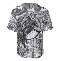 Indigenous Peoples Day Baseball Jersey Native American Wolf with Dreamcatcher - Wonder Print Shop