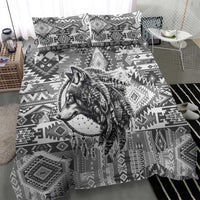 Indigenous Peoples Day Bedding Set Native American Wolf with Dreamcatcher - Wonder Print Shop