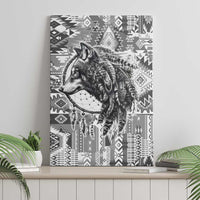Indigenous Peoples Day Canvas Wall Art Native American Wolf with Dreamcatcher - Wonder Print Shop