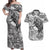 Indigenous Peoples Day Couples Matching Off Shoulder Maxi Dress and Hawaiian Shirt Native American Wolf with Dreamcatcher - Wonder Print Shop
