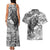Indigenous Peoples Day Couples Matching Tank Maxi Dress and Hawaiian Shirt Native American Wolf with Dreamcatcher - Wonder Print Shop