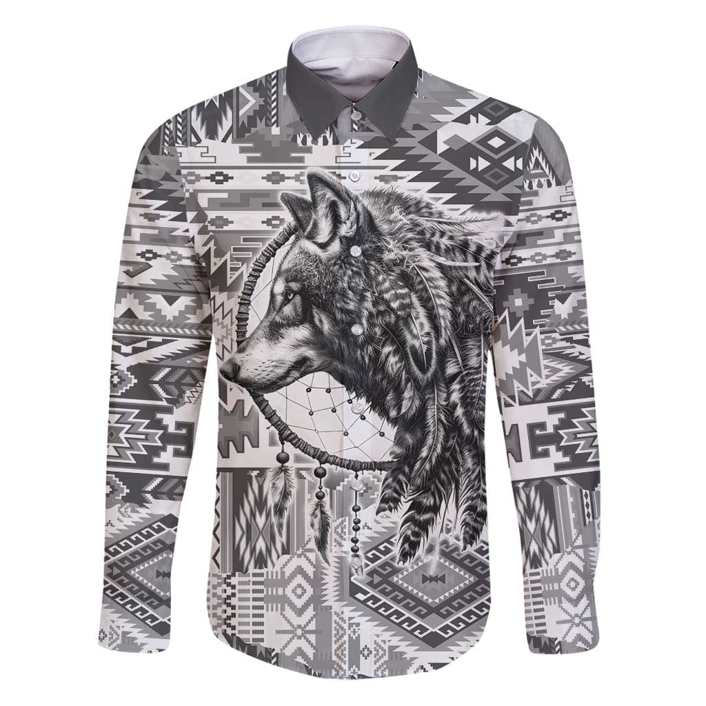 Indigenous Peoples Day Family Matching Puletasi and Hawaiian Shirt Native American Wolf with Dreamcatcher - Wonder Print Shop