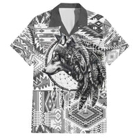 Indigenous Peoples Day Family Matching Short Sleeve Bodycon Dress and Hawaiian Shirt Native American Wolf with Dreamcatcher - Wonder Print Shop