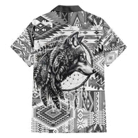 Indigenous Peoples Day Family Matching Short Sleeve Bodycon Dress and Hawaiian Shirt Native American Wolf with Dreamcatcher - Wonder Print Shop
