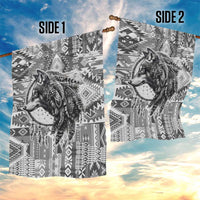 Indigenous Peoples Day Garden Flag Native American Wolf with Dreamcatcher - Wonder Print Shop