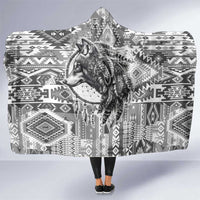 Indigenous Peoples Day Hooded Blanket Native American Wolf with Dreamcatcher - Wonder Print Shop