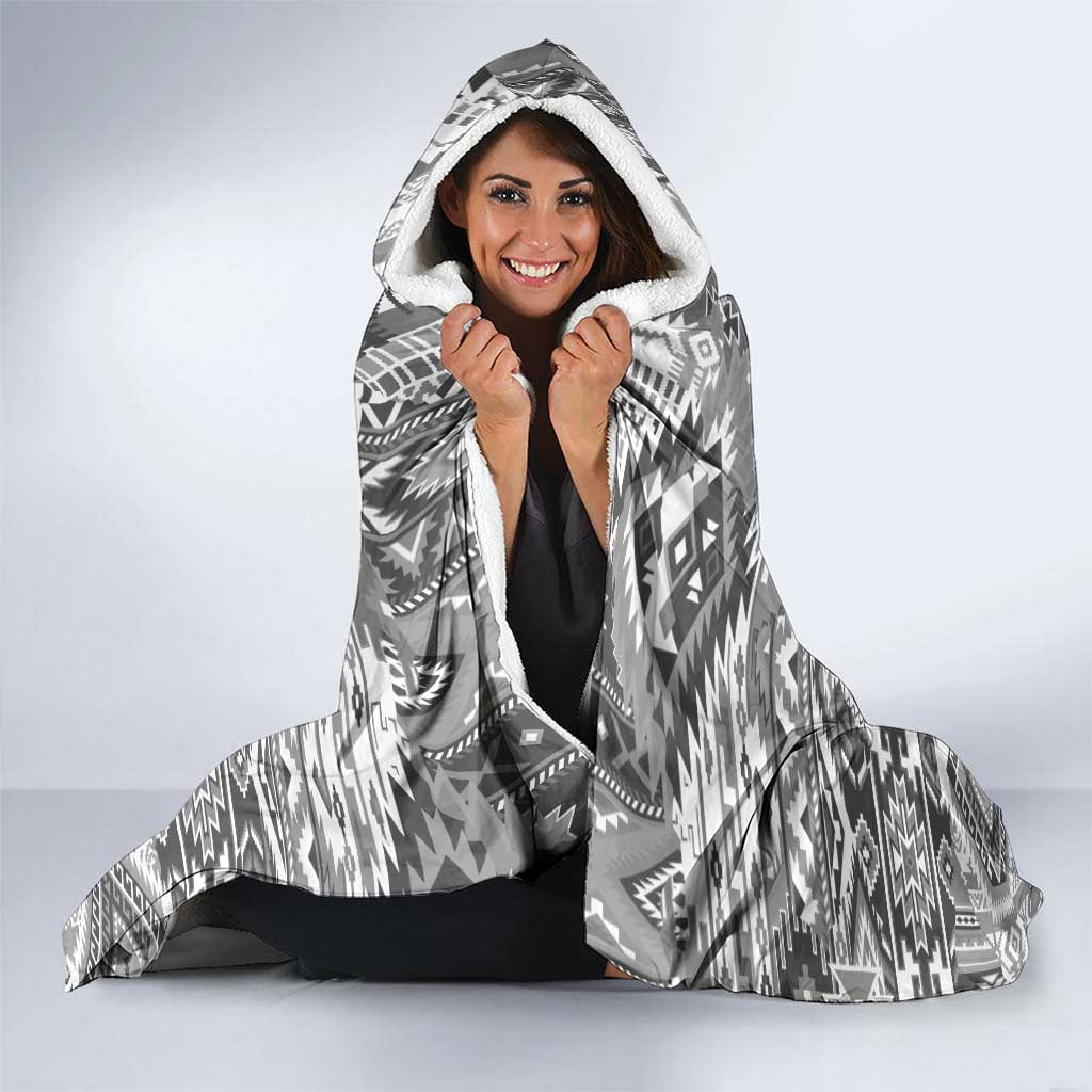 Indigenous Peoples Day Hooded Blanket Native American Wolf with Dreamcatcher - Wonder Print Shop