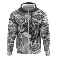 Indigenous Peoples Day Hoodie Native American Wolf with Dreamcatcher - Wonder Print Shop