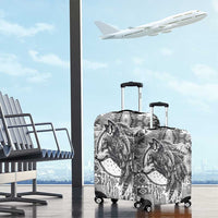 Indigenous Peoples Day Luggage Cover Native American Wolf with Dreamcatcher - Wonder Print Shop