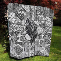Indigenous Peoples Day Quilt Native American Wolf with Dreamcatcher - Wonder Print Shop