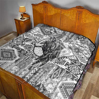 Indigenous Peoples Day Quilt Native American Wolf with Dreamcatcher - Wonder Print Shop