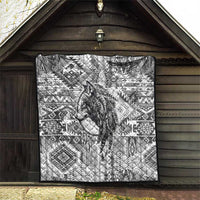 Indigenous Peoples Day Quilt Native American Wolf with Dreamcatcher - Wonder Print Shop
