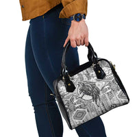 Indigenous Peoples Day Shoulder Handbag Native American Wolf with Dreamcatcher - Wonder Print Shop