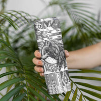 Indigenous Peoples Day Skinny Tumbler Native American Wolf with Dreamcatcher - Wonder Print Shop