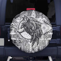 Indigenous Peoples Day Spare Tire Cover Native American Wolf with Dreamcatcher - Wonder Print Shop