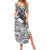 Indigenous Peoples Day Summer Maxi Dress Native American Wolf with Dreamcatcher - Wonder Print Shop