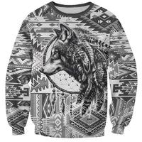 Indigenous Peoples Day Sweatshirt Native American Wolf with Dreamcatcher - Wonder Print Shop