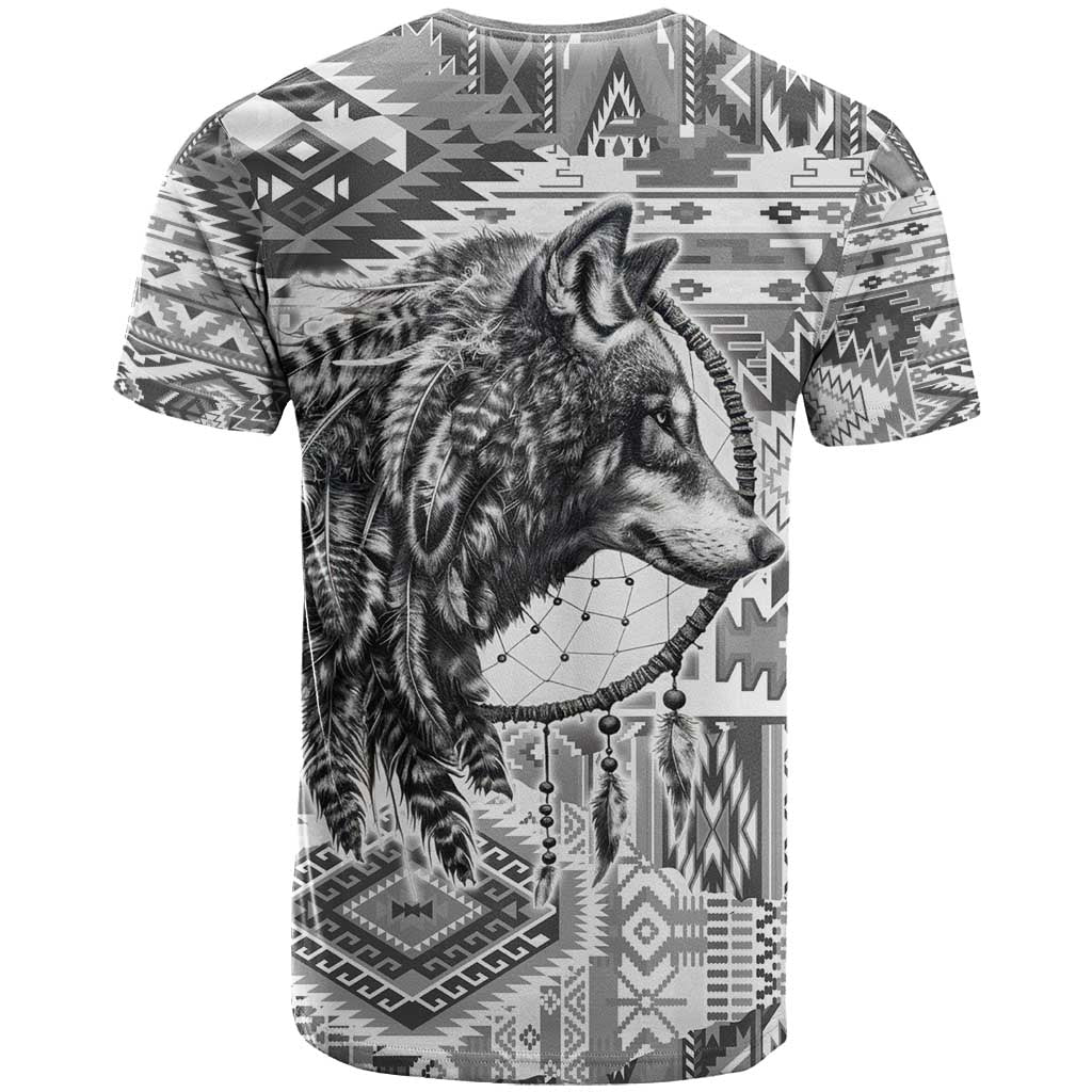 Indigenous Peoples Day T Shirt Native American Wolf with Dreamcatcher - Wonder Print Shop